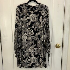 Tommy Hilfiger Black and White Floral Dress